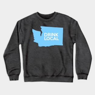 Washington Drink Local WA Blue Crewneck Sweatshirt